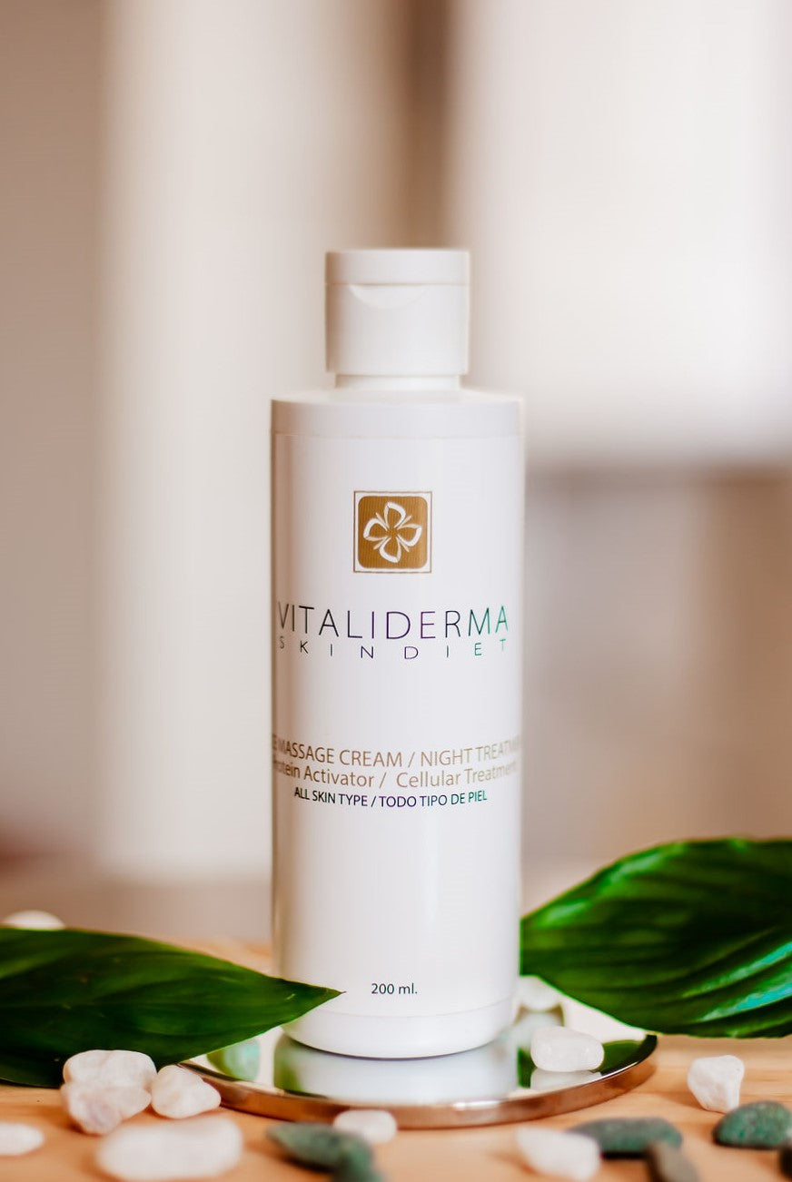 Tratamiento de masaje facial nocturno